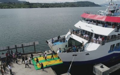 Launching Perdana Kapal Motor Penumpang (KMP) Rute Balige – Onanrunggu Danau Toba
