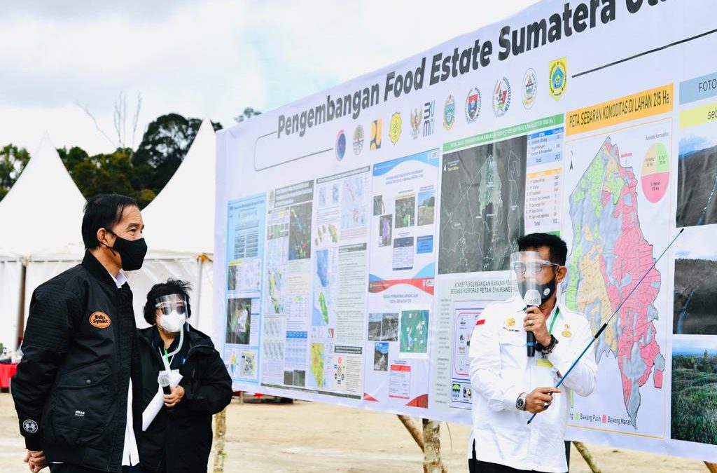 Kedatangan Presiden RI Jokowi Widodo, Meninjau Food Estate di Kabupaten Humbang Hasundutan