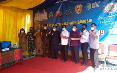 Sukses Pencanangan Vaksinasi Covid-19 Di Kabupaten Samosir