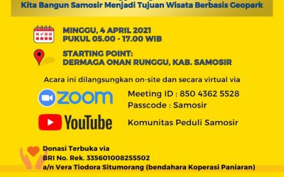Komunitas Peduli Samosir Adakan Event Paskah Raya Onan Runggu-Lagundi Big Walk