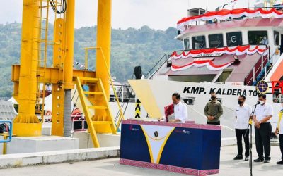 Jokowi Resmikan 7 Pelabuhan di Danau Toba