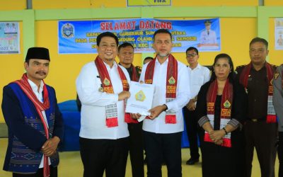 Bupati Samosir Dampingi Wagasub Resmikan GOR Kabupaten Samosir