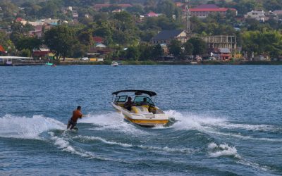 Babak Kualifikasi Ski Air PON XXI Tingkatkan Pariwisata Di Kabupaten Toba
